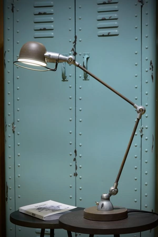 Lucide HONORE - Lampe de bureau - 1xE14 - Rouille - ambiance 1
